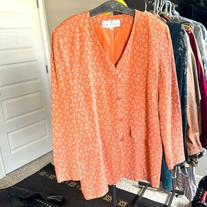 Ditsy floral blazer